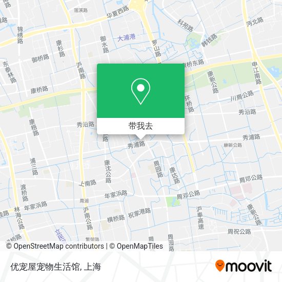 优宠屋宠物生活馆地图