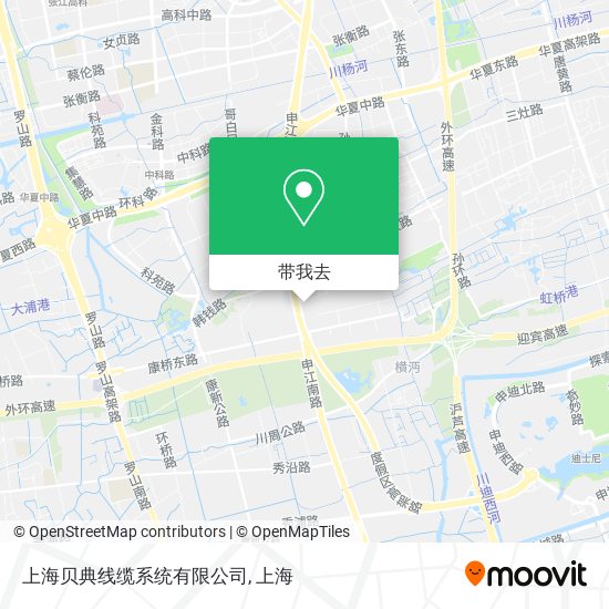上海贝典线缆系统有限公司地图