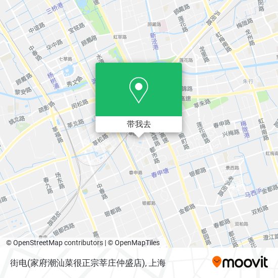 街电(家府潮汕菜很正宗莘庄仲盛店)地图