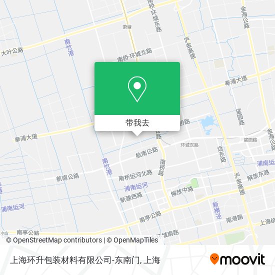 上海环升包装材料有限公司-东南门地图