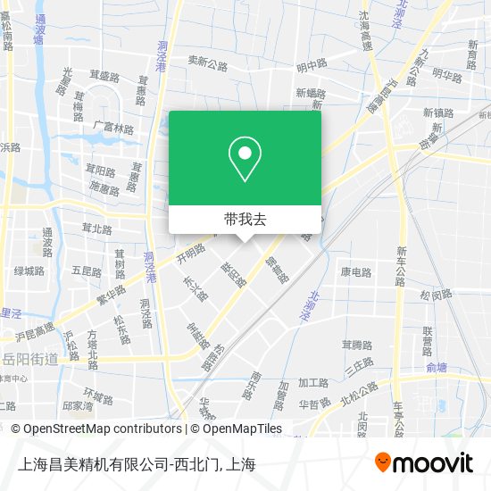 上海昌美精机有限公司-西北门地图
