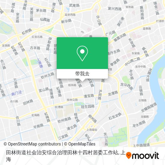 田林街道社会治安综合治理田林十四村居委工作站地图