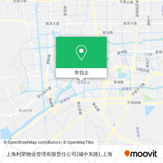 上海利荣物业管理有限责任公司(城中东路)地图