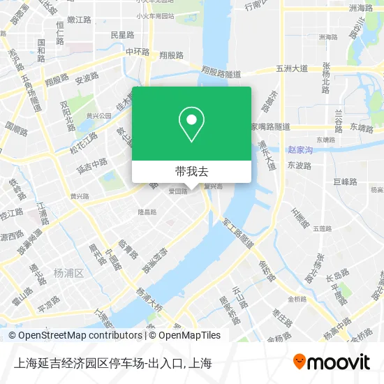 上海延吉经济园区停车场-出入口地图