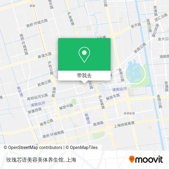 玫瑰芯语美容美体养生馆地图