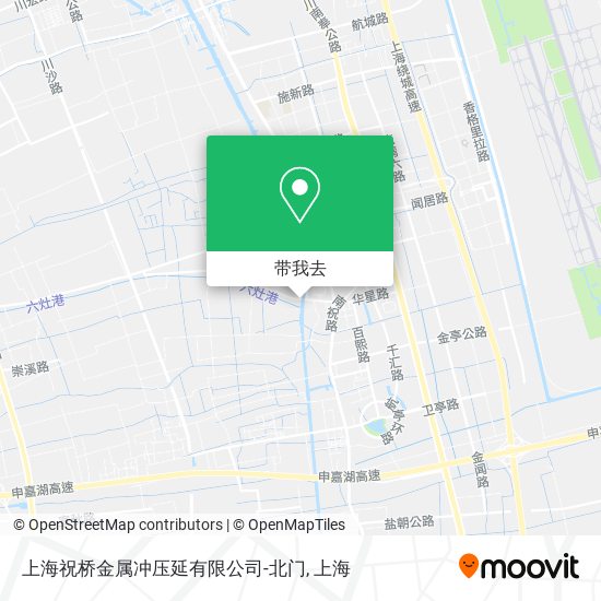 上海祝桥金属冲压延有限公司-北门地图