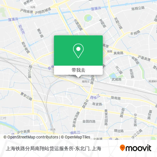 上海铁路分局南翔站货运服务所-东北门地图