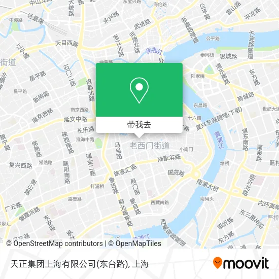 天正集团上海有限公司(东台路)地图
