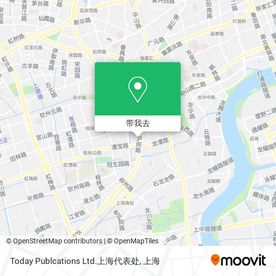 Today Publcations Ltd.上海代表处地图