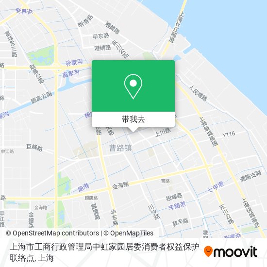 上海市工商行政管理局中虹家园居委消费者权益保护联络点地图