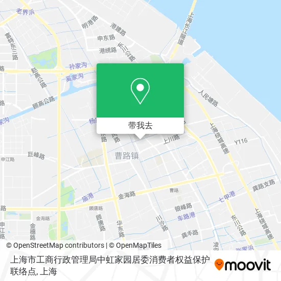 上海市工商行政管理局中虹家园居委消费者权益保护联络点地图