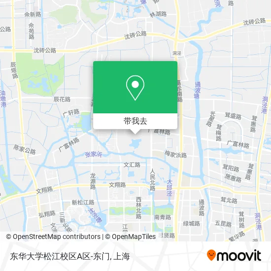 东华大学松江校区A区-东门地图