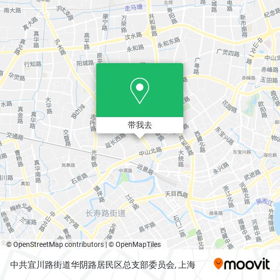 中共宜川路街道华阴路居民区总支部委员会地图