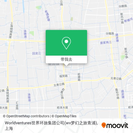 Worldventures世界环旅集团公司(wv梦幻之旅青浦)地图