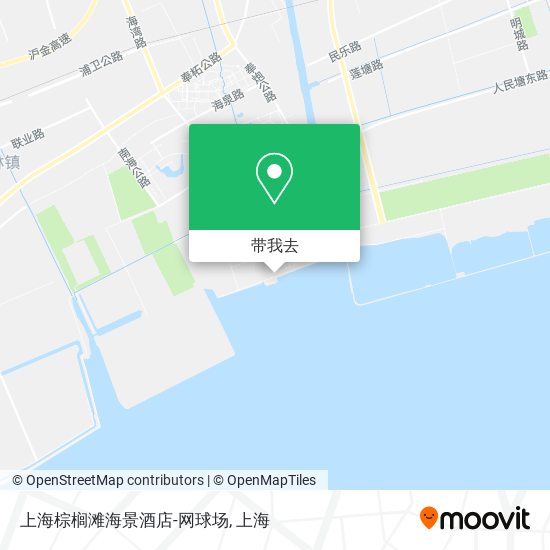 上海棕榈滩海景酒店-网球场地图