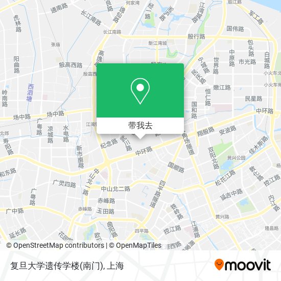 复旦大学遗传学楼(南门)地图