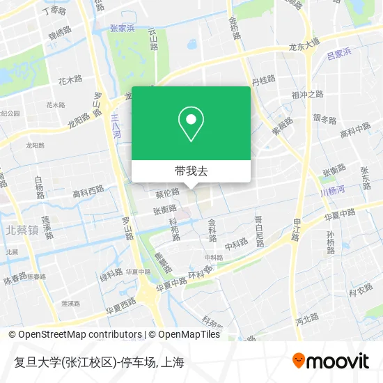 复旦大学(张江校区)-停车场地图