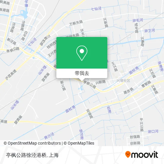 亭枫公路徐泾港桥地图