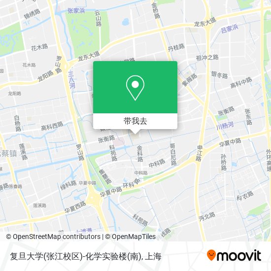 复旦大学(张江校区)-化学实验楼(南)地图