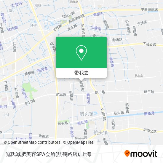 寇氏减肥美容SPA会所(航鹤路店)地图