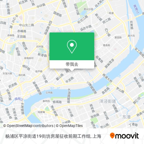 杨浦区平凉街道19街坊房屋征收前期工作组地图