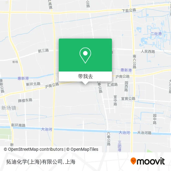 拓迪化学(上海)有限公司地图