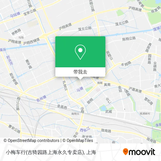 小梅车行(古猗园路上海永久专卖店)地图