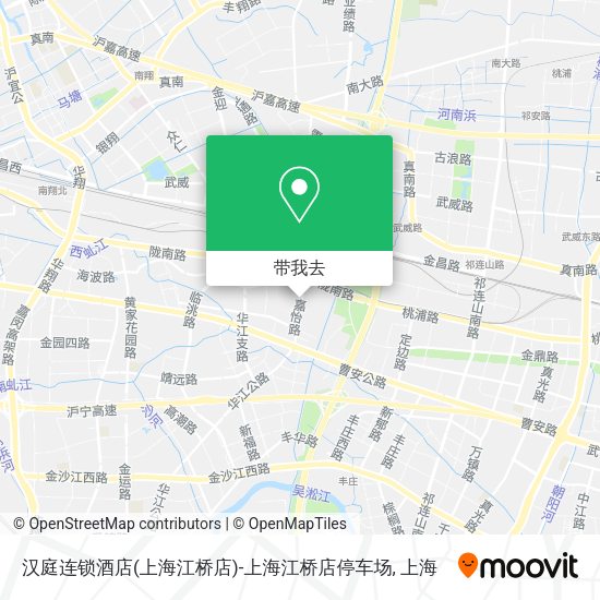 汉庭连锁酒店(上海江桥店)-上海江桥店停车场地图