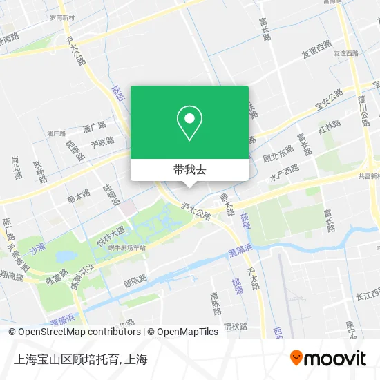 上海宝山区顾培托育地图