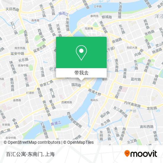 百汇公寓-东南门地图