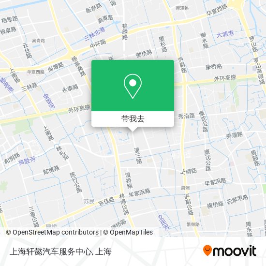 上海轩懿汽车服务中心地图