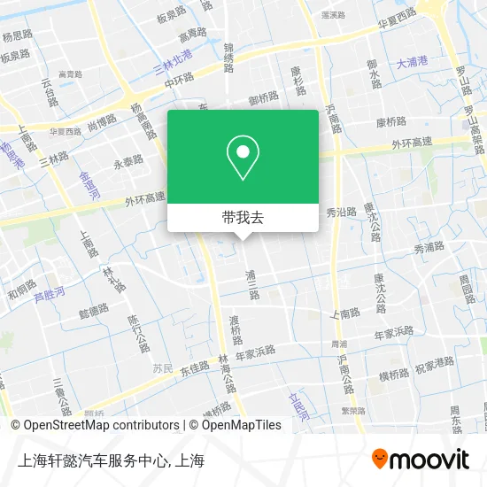 上海轩懿汽车服务中心地图