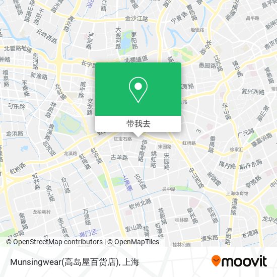 Munsingwear(高岛屋百货店)地图