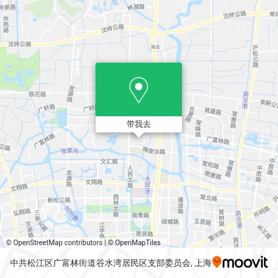 中共松江区广富林街道谷水湾居民区支部委员会地图