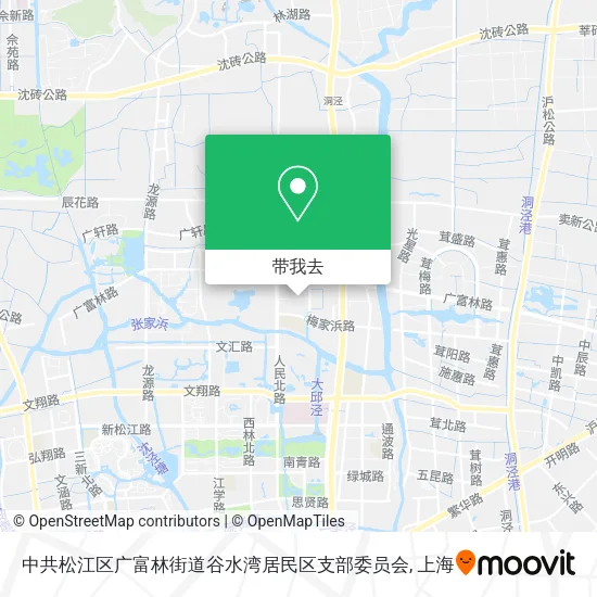 中共松江区广富林街道谷水湾居民区支部委员会地图