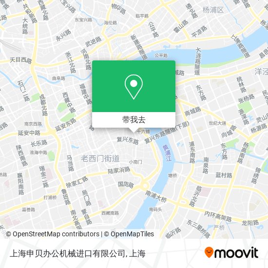 上海申贝办公机械进口有限公司地图