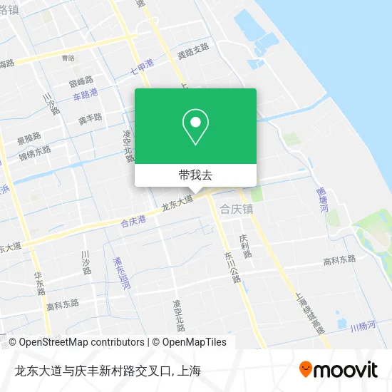龙东大道与庆丰新村路交叉口地图