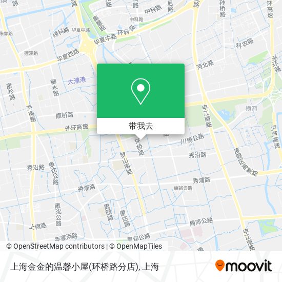上海金金的温馨小屋(环桥路分店)地图