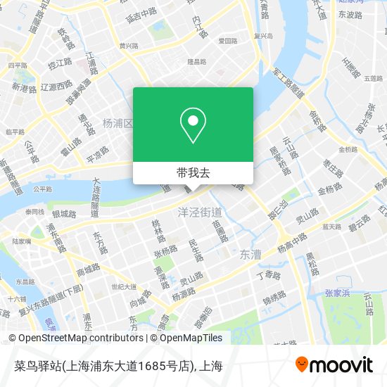 菜鸟驿站(上海浦东大道1685号店)地图