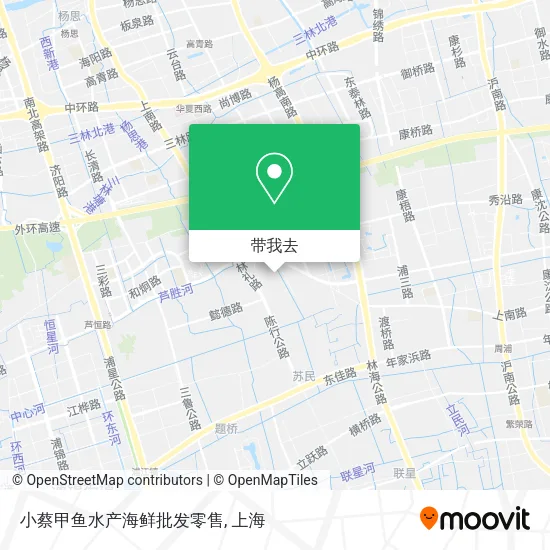 小蔡甲鱼水产海鲜批发零售地图