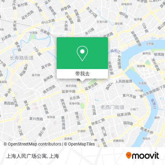 上海人民广场公寓地图