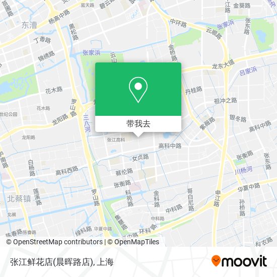 张江鲜花店(晨晖路店)地图