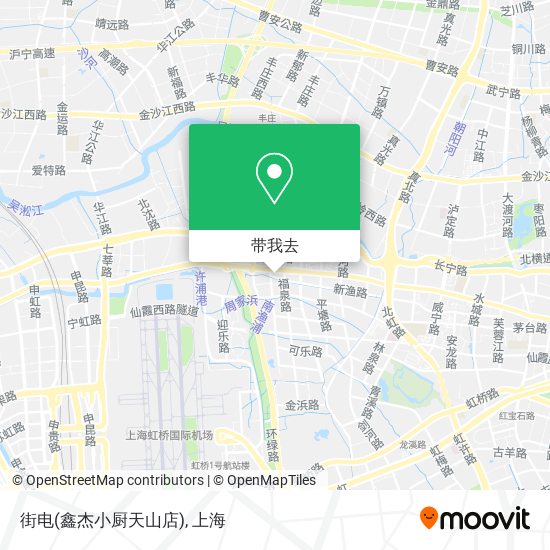 街电(鑫杰小厨天山店)地图