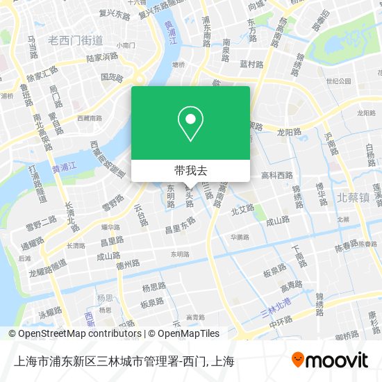 上海市浦东新区三林城市管理署-西门地图