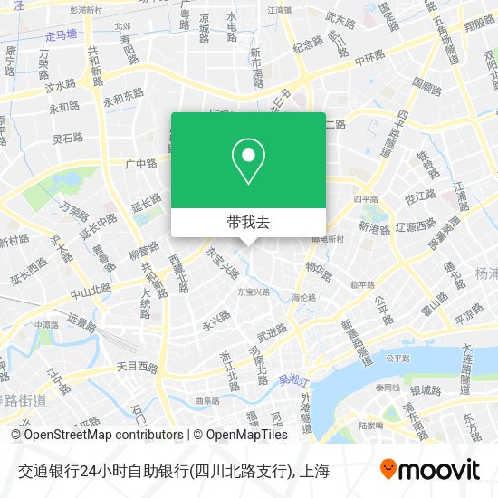交通银行24小时自助银行(四川北路支行)地图