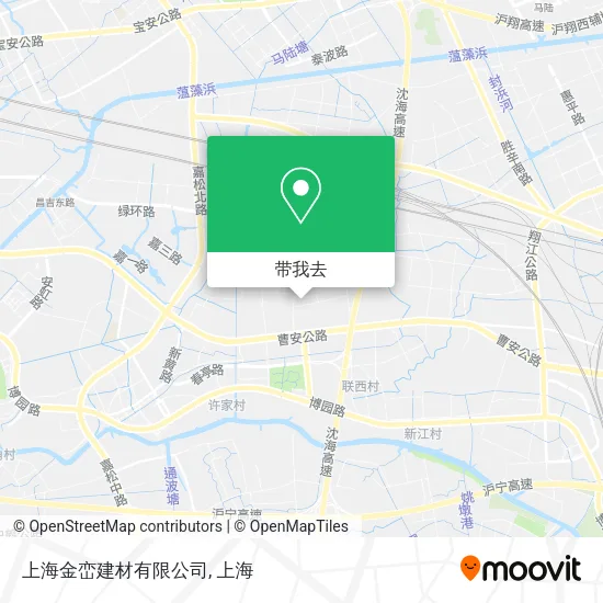 上海金峦建材有限公司地图