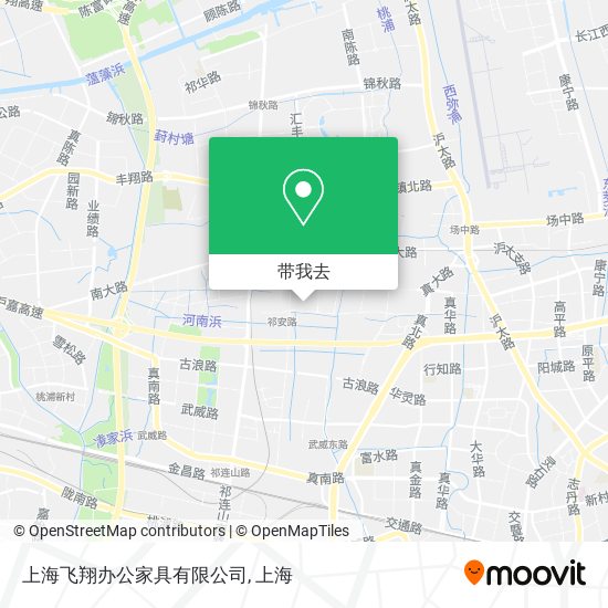 上海飞翔办公家具有限公司地图