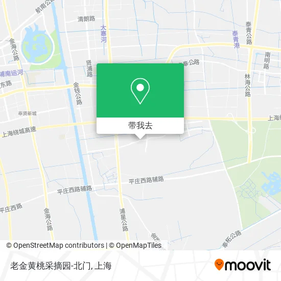 老金黄桃采摘园-北门地图