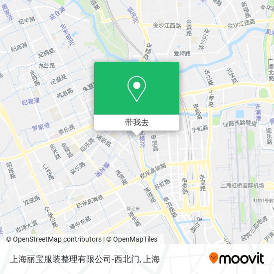 上海丽宝服装整理有限公司-西北门地图