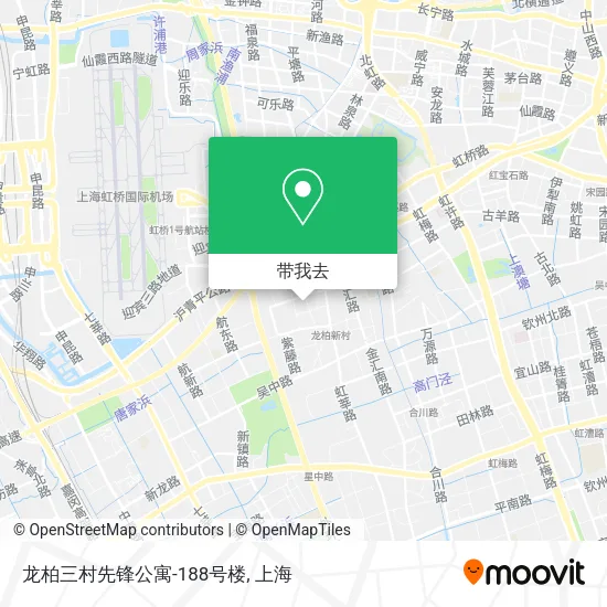 龙柏三村先锋公寓-188号楼地图